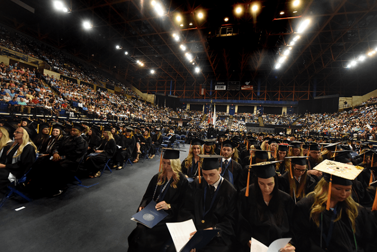 students graduating