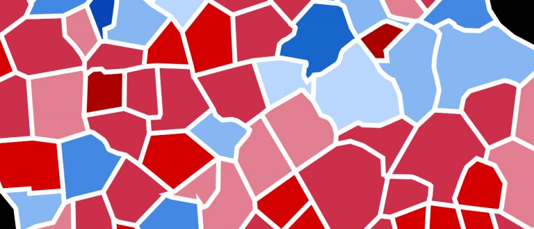 Georgia counties during the 2016 presidential election