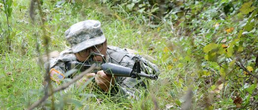 ROTC cadet training
