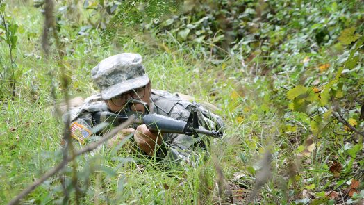 ROTC cadet training