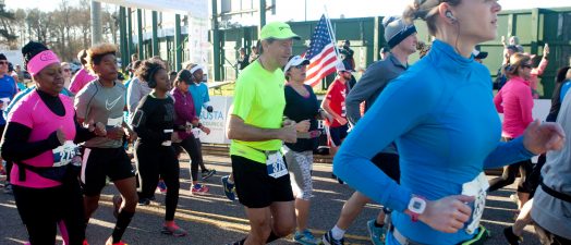 People running.