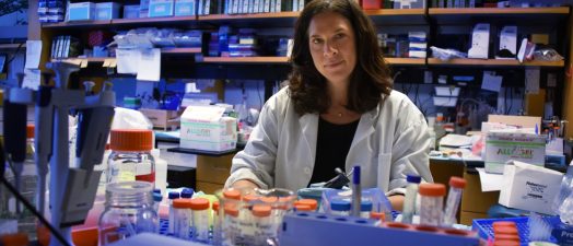 woman in lab