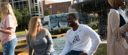 students laughing
