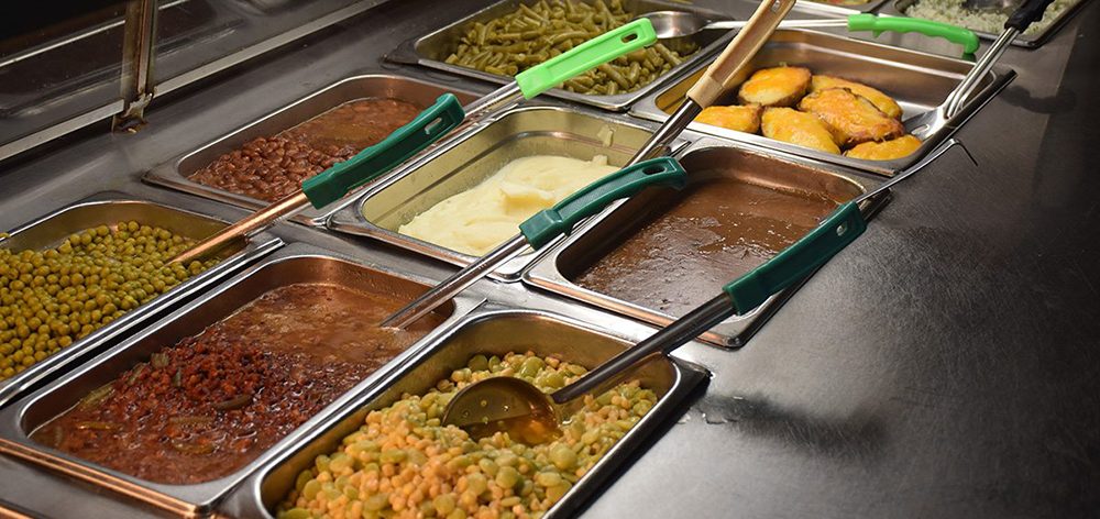 cafeteria buffet items