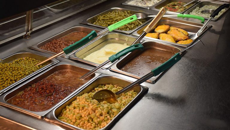 cafeteria buffet items