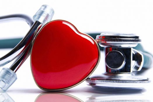 A picture of a heart and stethoscope.