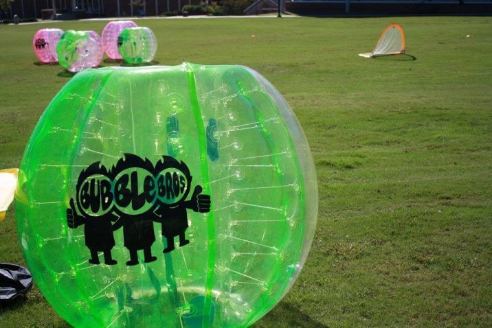 photo of bubble soccer inflatable