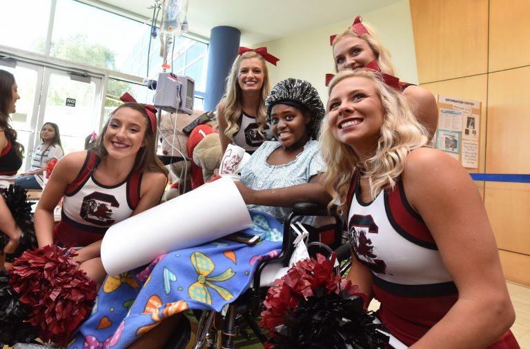 cheerleaders and patient