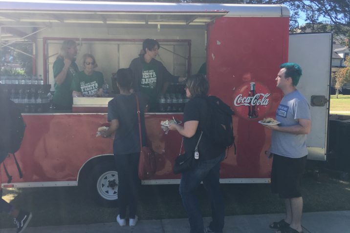 students serving sodas