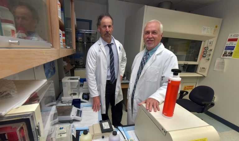 two doctors in a lab