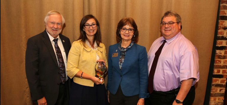 people holding awards