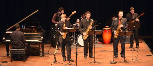band playing music