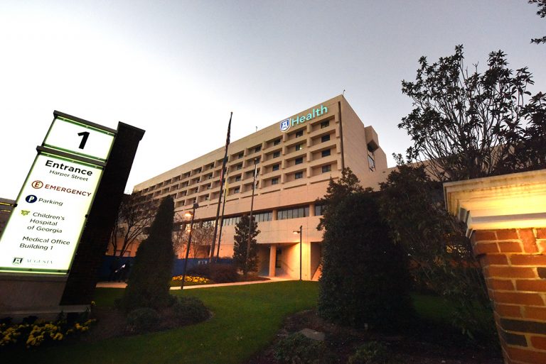 Outside of the Augusta University Medical Center.