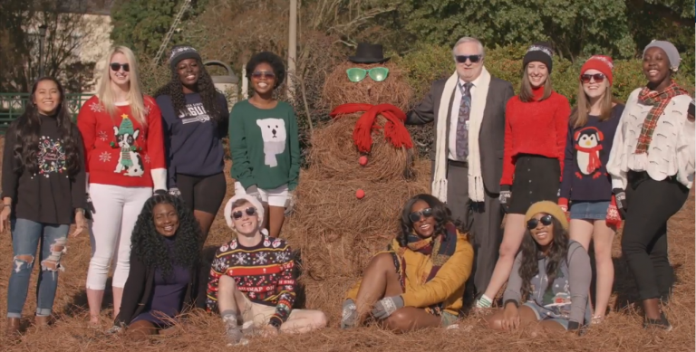 group of people posing for picture