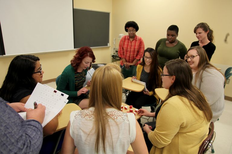 students in a classroom