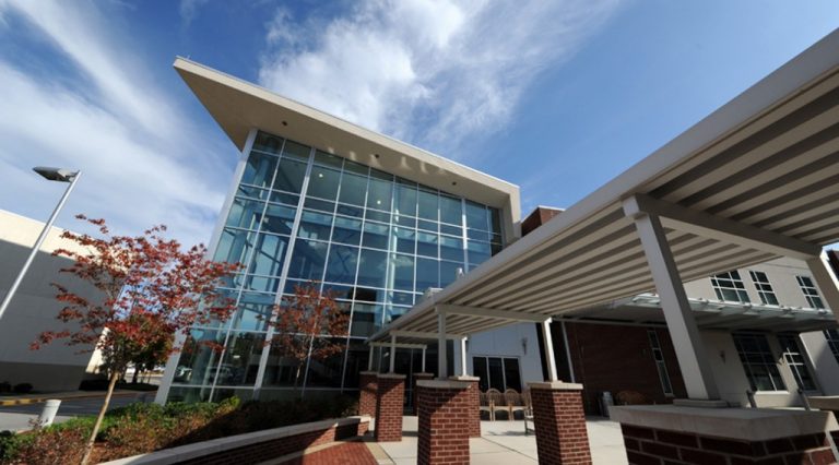 Outside of the Georgia Cancer Center's Outpatient Services.