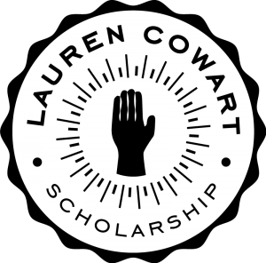 Logo that says Lauren Cowart Scholarship