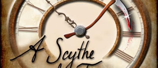 a clock that says a scythe of time
