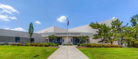 exterior of building with walkway