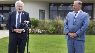 two men speaking