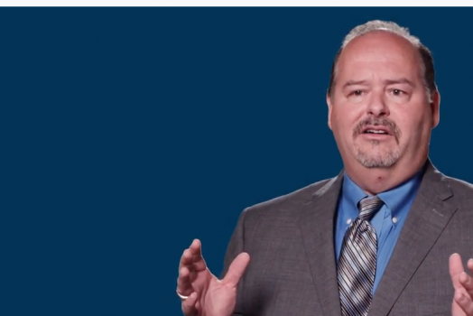 Man speaking on video