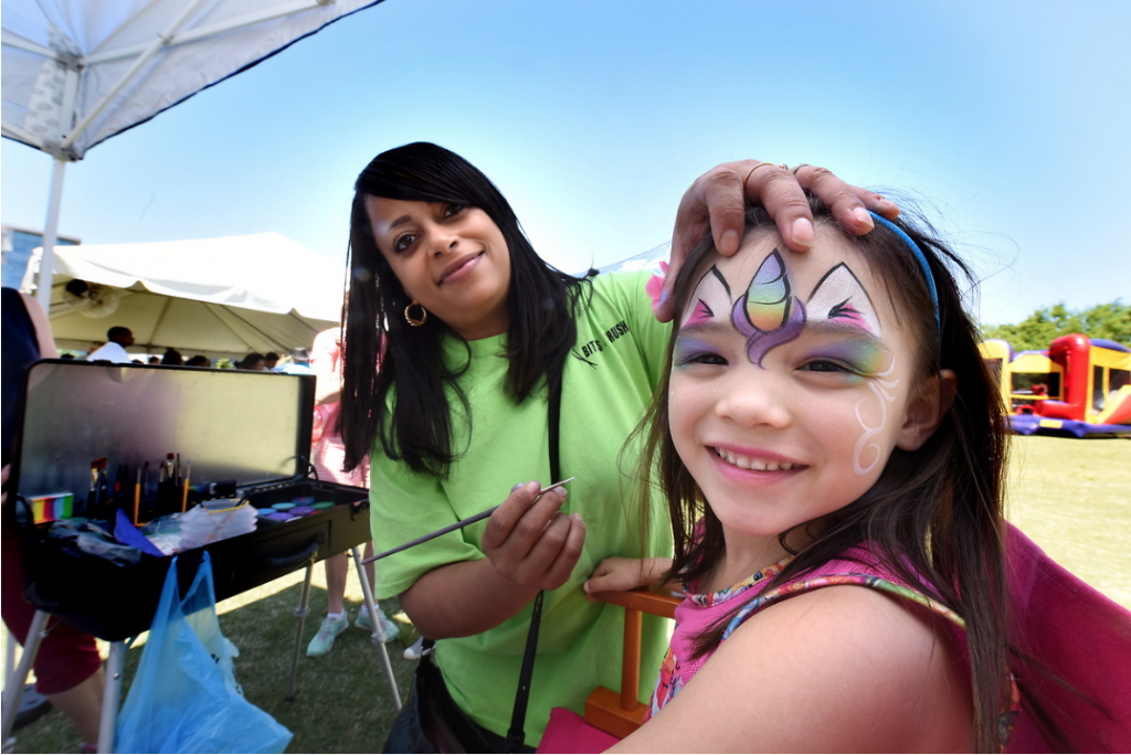 girl with a face painting