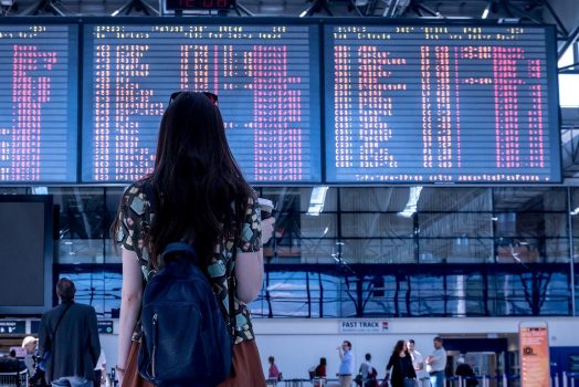 Woman at airport