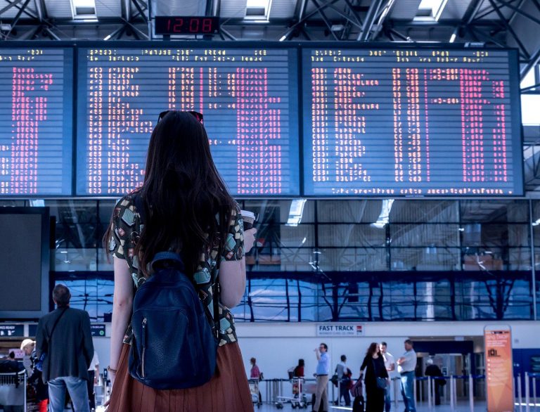 Woman at airport