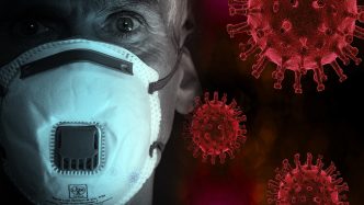 Man wearing a mask