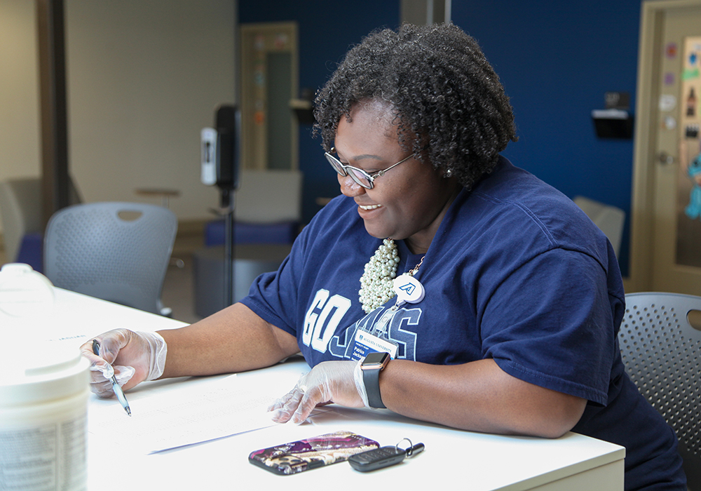 woman writing