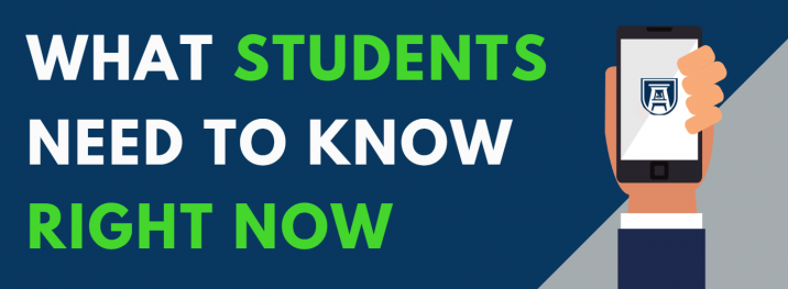 What Students need to know right now graphic