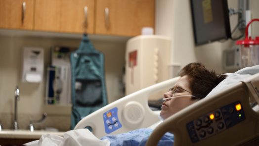 Patient in the bed