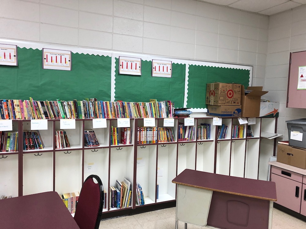 Shelves of books