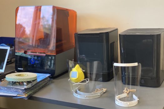 3D printer and face shields