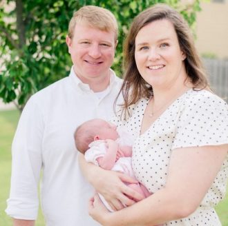 Man and wife with baby