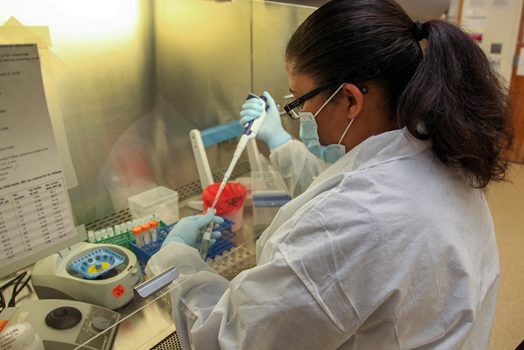 Woman in lab
