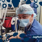 Man in operating room