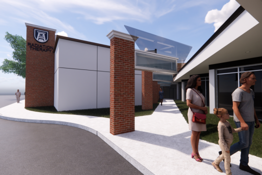 artist rendering of building front