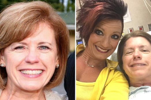 Pictures of mother and daughter