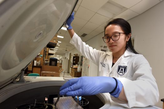Woman in lab