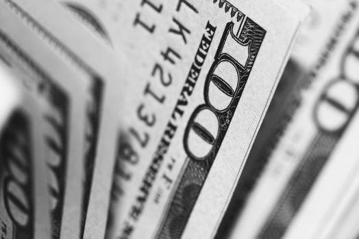 a few 100 dollar bills
