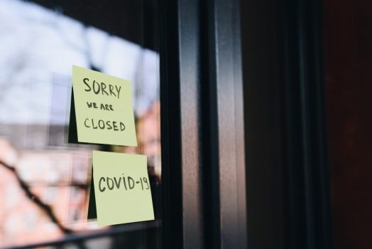 Sticky notes on a window