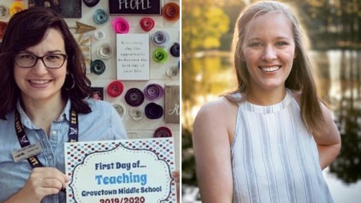 Amanda Woods and Beth Burgess