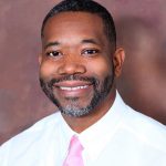 Man in a pink tie