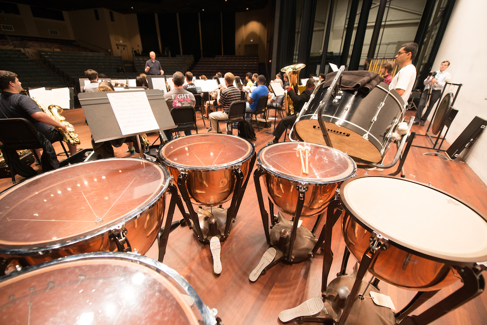 Band performing