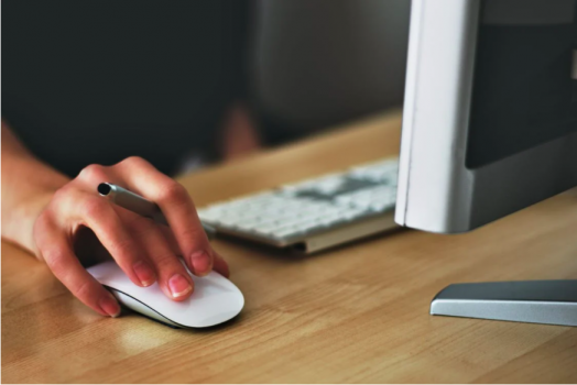 man using computer