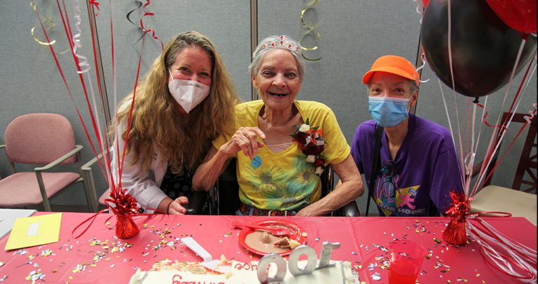 Women posing for picture