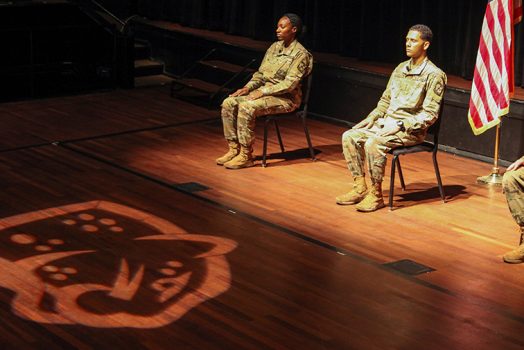 Cadets sitting