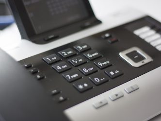 An image of the keypad of a phone.