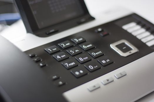 An image of the keypad of a phone.